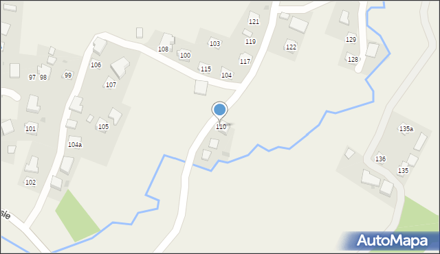 Nawsie, Nawsie, 110, mapa Nawsie