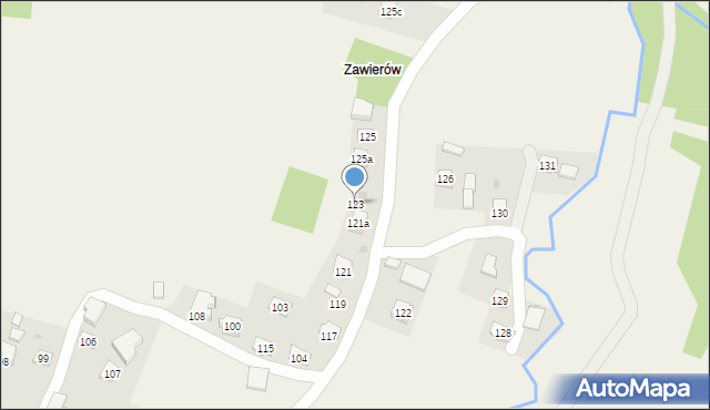 Nawsie, Nawsie, 123, mapa Nawsie