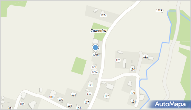 Nawsie, Nawsie, 125a, mapa Nawsie