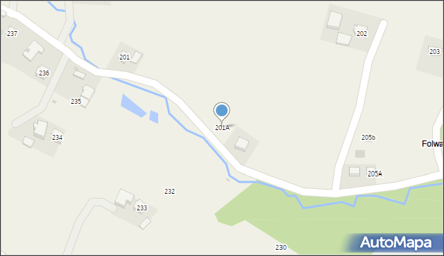 Nawsie, Nawsie, 201A, mapa Nawsie