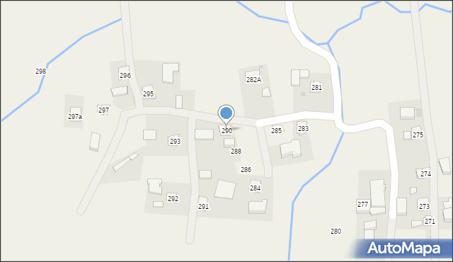 Nawsie, Nawsie, 290, mapa Nawsie