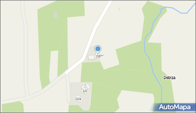 Nawsie, Nawsie, 319, mapa Nawsie