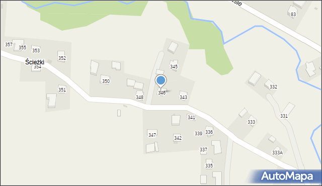 Nawsie, Nawsie, 346, mapa Nawsie