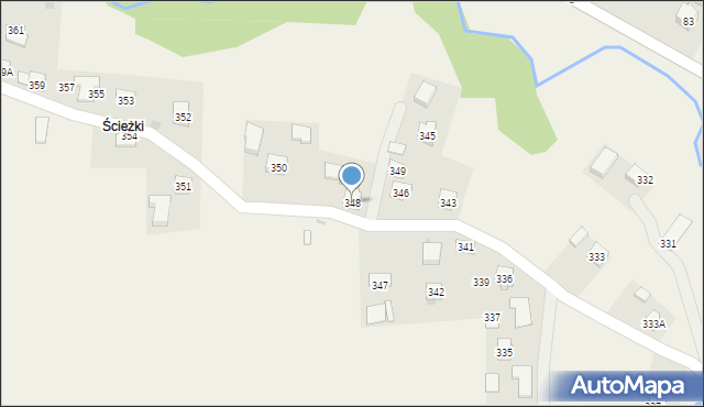 Nawsie, Nawsie, 348, mapa Nawsie