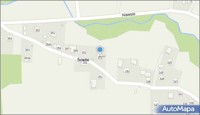 Nawsie, Nawsie, 352, mapa Nawsie