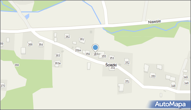 Nawsie, Nawsie, 357, mapa Nawsie