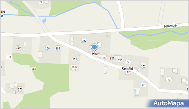 Nawsie, Nawsie, 359A, mapa Nawsie