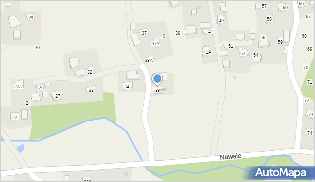 Nawsie, Nawsie, 38, mapa Nawsie