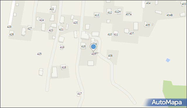 Nawsie, Nawsie, 415, mapa Nawsie