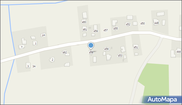 Nawsie, Nawsie, 458, mapa Nawsie