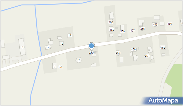 Nawsie, Nawsie, 462, mapa Nawsie