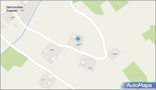 Nawsie, Nawsie, 465, mapa Nawsie