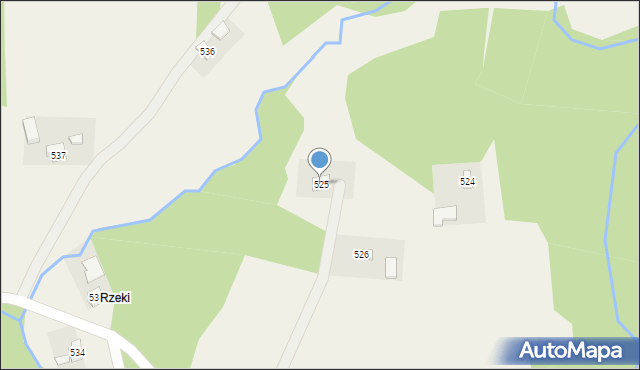 Nawsie, Nawsie, 525, mapa Nawsie