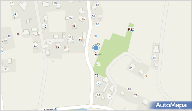 Nawsie, Nawsie, 70, mapa Nawsie