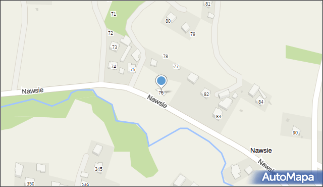 Nawsie, Nawsie, 76, mapa Nawsie