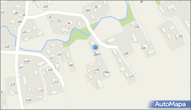 Nawsie Brzosteckie, Nawsie Brzosteckie, 105, mapa Nawsie Brzosteckie