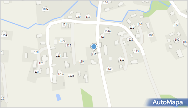 Nawsie Brzosteckie, Nawsie Brzosteckie, 115, mapa Nawsie Brzosteckie