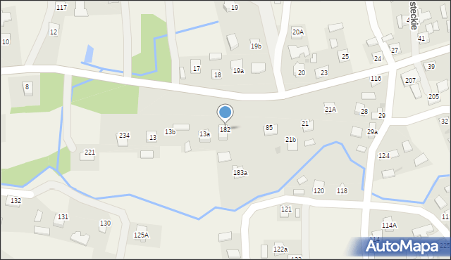 Nawsie Brzosteckie, Nawsie Brzosteckie, 182, mapa Nawsie Brzosteckie