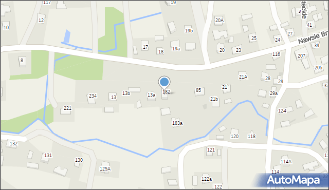 Nawsie Brzosteckie, Nawsie Brzosteckie, 183, mapa Nawsie Brzosteckie