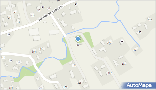 Nawsie Brzosteckie, Nawsie Brzosteckie, 48, mapa Nawsie Brzosteckie