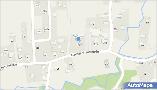 Nawsie Brzosteckie, Nawsie Brzosteckie, 72, mapa Nawsie Brzosteckie