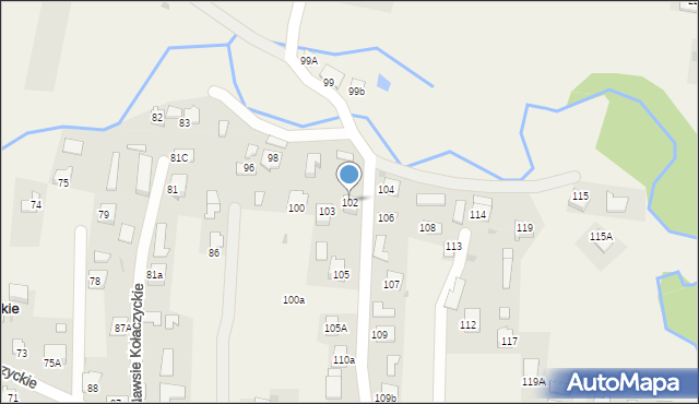 Nawsie Kołaczyckie, Nawsie Kołaczyckie, 102, mapa Nawsie Kołaczyckie