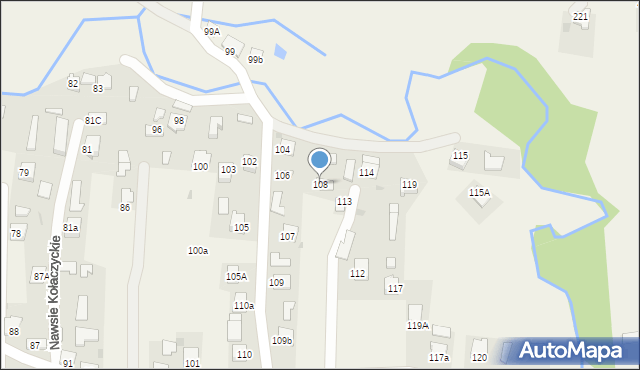 Nawsie Kołaczyckie, Nawsie Kołaczyckie, 108, mapa Nawsie Kołaczyckie