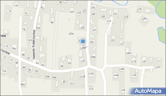 Nawsie Kołaczyckie, Nawsie Kołaczyckie, 110a, mapa Nawsie Kołaczyckie