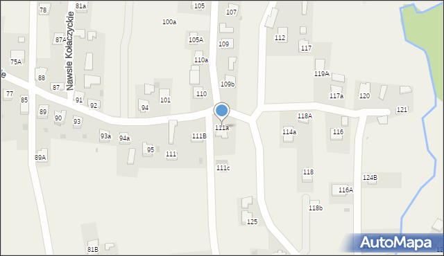 Nawsie Kołaczyckie, Nawsie Kołaczyckie, 111a, mapa Nawsie Kołaczyckie