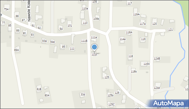 Nawsie Kołaczyckie, Nawsie Kołaczyckie, 111c, mapa Nawsie Kołaczyckie