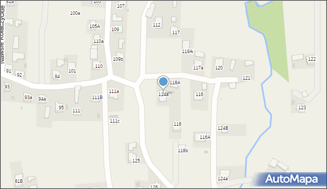 Nawsie Kołaczyckie, Nawsie Kołaczyckie, 114a, mapa Nawsie Kołaczyckie