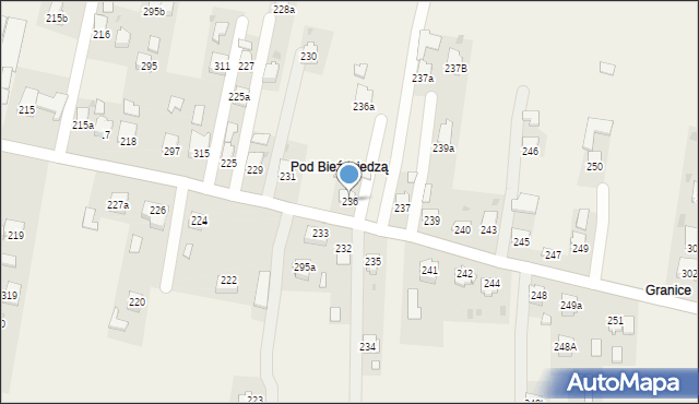 Nawsie Kołaczyckie, Nawsie Kołaczyckie, 236, mapa Nawsie Kołaczyckie