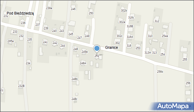 Nawsie Kołaczyckie, Nawsie Kołaczyckie, 251, mapa Nawsie Kołaczyckie
