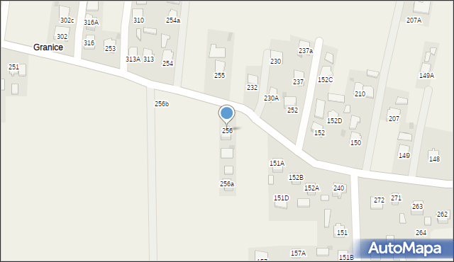 Nawsie Kołaczyckie, Nawsie Kołaczyckie, 256, mapa Nawsie Kołaczyckie