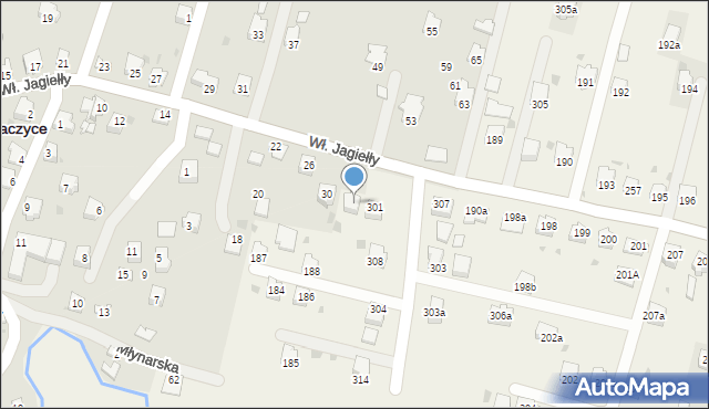 Nawsie Kołaczyckie, Nawsie Kołaczyckie, 309, mapa Nawsie Kołaczyckie