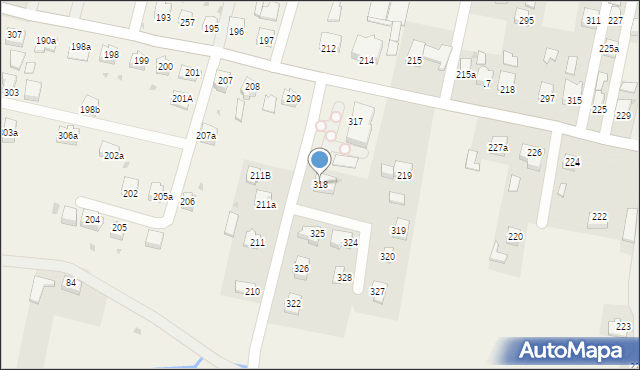 Nawsie Kołaczyckie, Nawsie Kołaczyckie, 318, mapa Nawsie Kołaczyckie