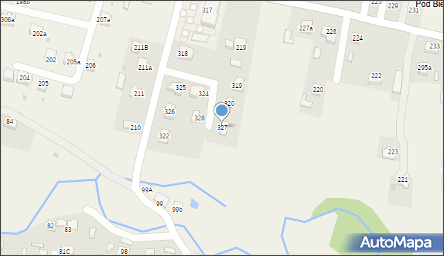 Nawsie Kołaczyckie, Nawsie Kołaczyckie, 327, mapa Nawsie Kołaczyckie