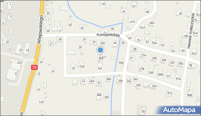 Nawsie Kołaczyckie, Nawsie Kołaczyckie, 34a, mapa Nawsie Kołaczyckie