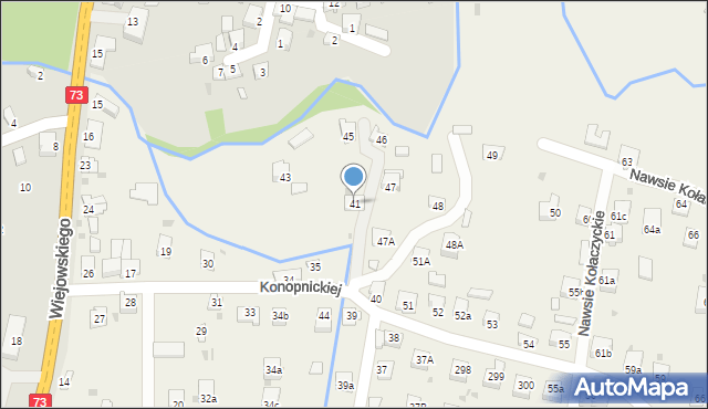 Nawsie Kołaczyckie, Nawsie Kołaczyckie, 41, mapa Nawsie Kołaczyckie