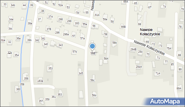 Nawsie Kołaczyckie, Nawsie Kołaczyckie, 56B, mapa Nawsie Kołaczyckie