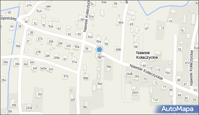 Nawsie Kołaczyckie, Nawsie Kołaczyckie, 58, mapa Nawsie Kołaczyckie