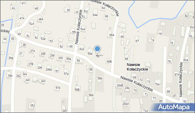 Nawsie Kołaczyckie, Nawsie Kołaczyckie, 59, mapa Nawsie Kołaczyckie