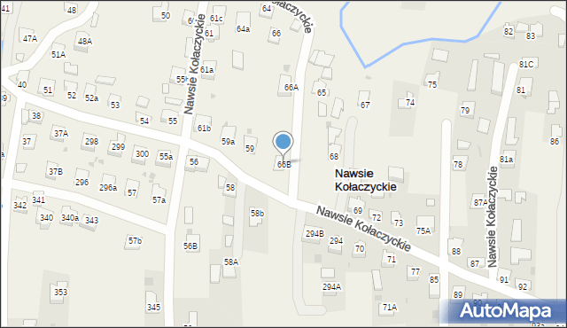 Nawsie Kołaczyckie, Nawsie Kołaczyckie, 66B, mapa Nawsie Kołaczyckie