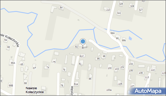 Nawsie Kołaczyckie, Nawsie Kołaczyckie, 83, mapa Nawsie Kołaczyckie