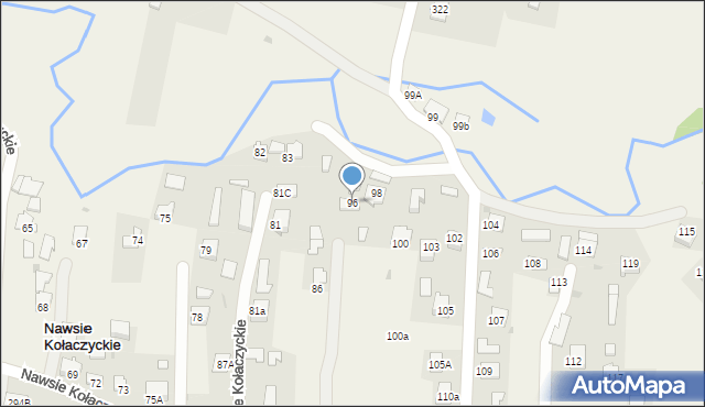 Nawsie Kołaczyckie, Nawsie Kołaczyckie, 96, mapa Nawsie Kołaczyckie
