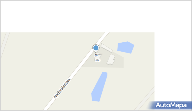 Nebrowo Wielkie, Nadwiślańska, 26, mapa Nebrowo Wielkie
