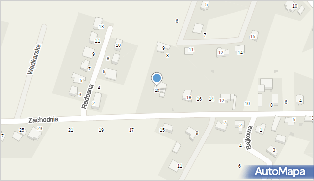 Nieciszów, Na Podkowie, 10, mapa Nieciszów