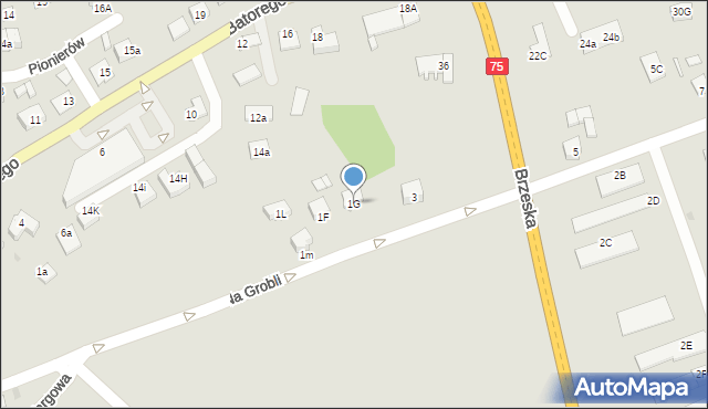 Niepołomice, Na Grobli, 1G, mapa Niepołomice