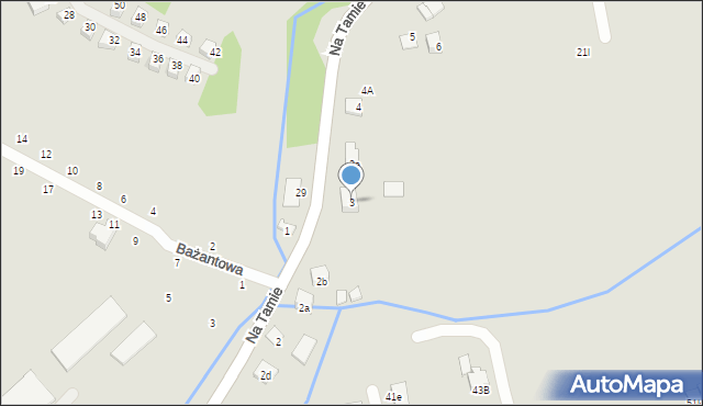 Niepołomice, Na Tamie, 3, mapa Niepołomice