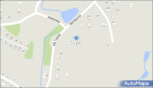 Niepołomice, Na Tamie, 6, mapa Niepołomice